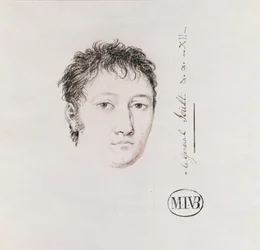 Soult tábornok (1769-1851), tanulmány „Bonaparte első konzul Antwerpenbe való belépése 1803. július 18-án” (Versailles) 1803-07 (pierre noire papíron)